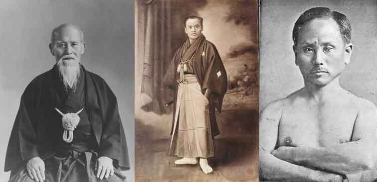 Ueshiba, Sokaku, Funakoshi